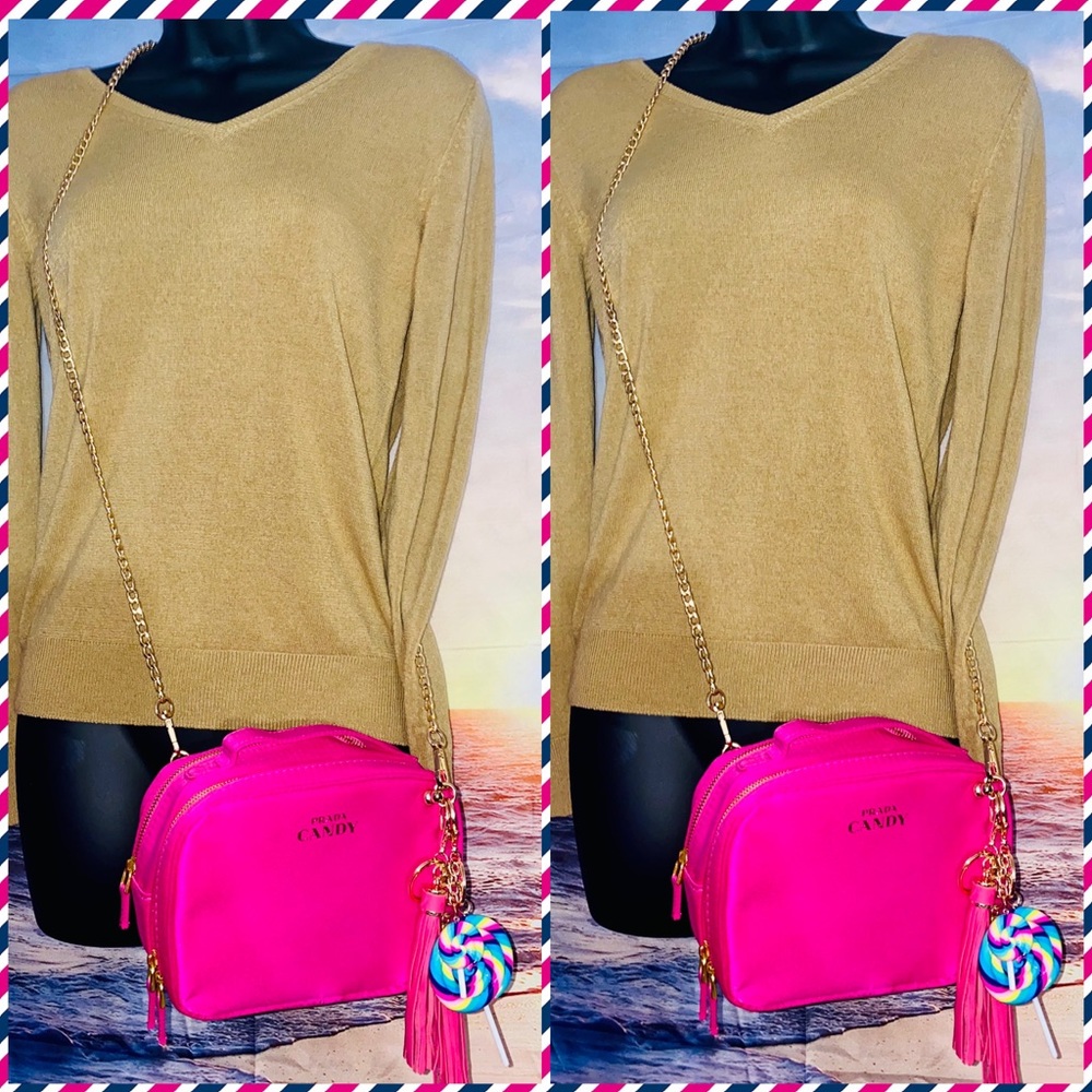 Authentic Prada Candy 🍭Cosmetic Case - Turned Into Crossbody Bag - Picture 12 of 13